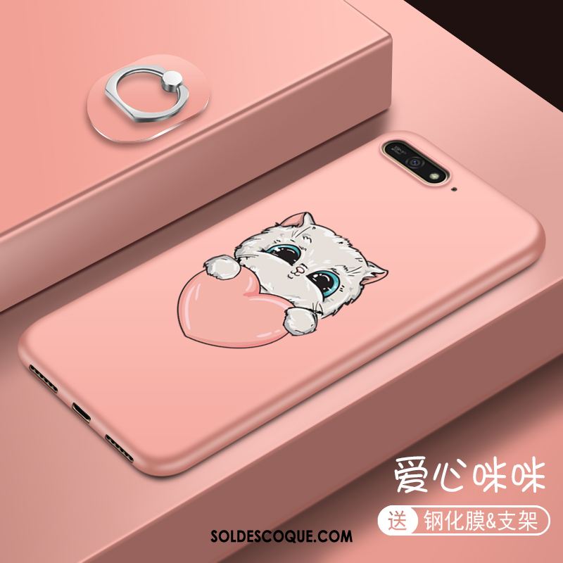 coque rose pale huawei y6 2018