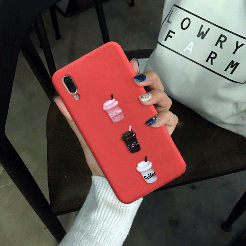 Coque Huawei Y6 2019 Pu Protection Téléphone Portable Rouge Charmant Pas Cher
