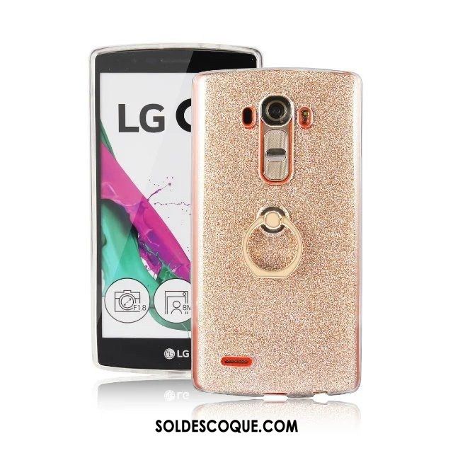Coque Lg G4 Protection Rose Téléphone Portable Fluide Doux Anneau En Ligne