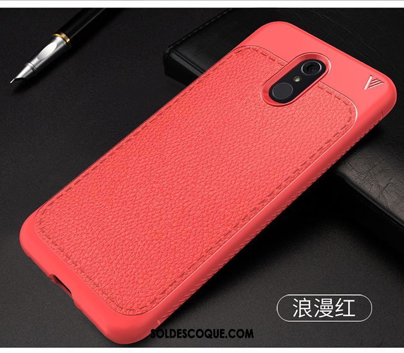 Coque Lg Q7 Fluide Doux Couvercle Arrière Téléphone Portable Rouge Protection Soldes