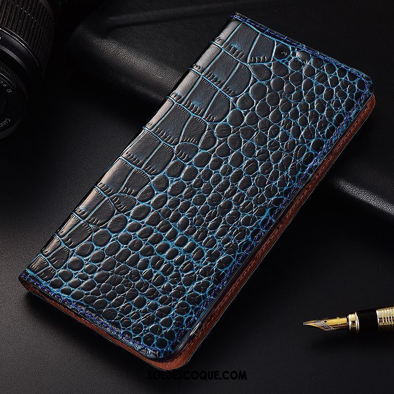 Coque Lg Q7 Téléphone Portable Bleu Étui En Cuir Incassable Silicone En Vente