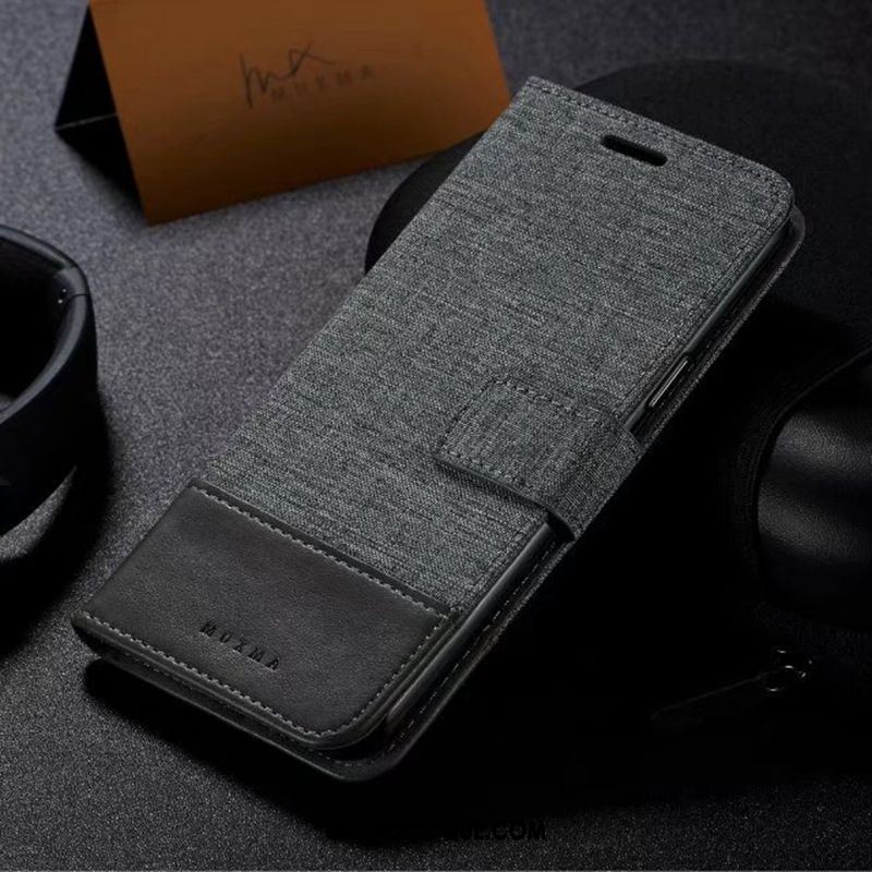 Coque Moto G5s Plus Clamshell Étui En Cuir Gris Protection Téléphone Portable France