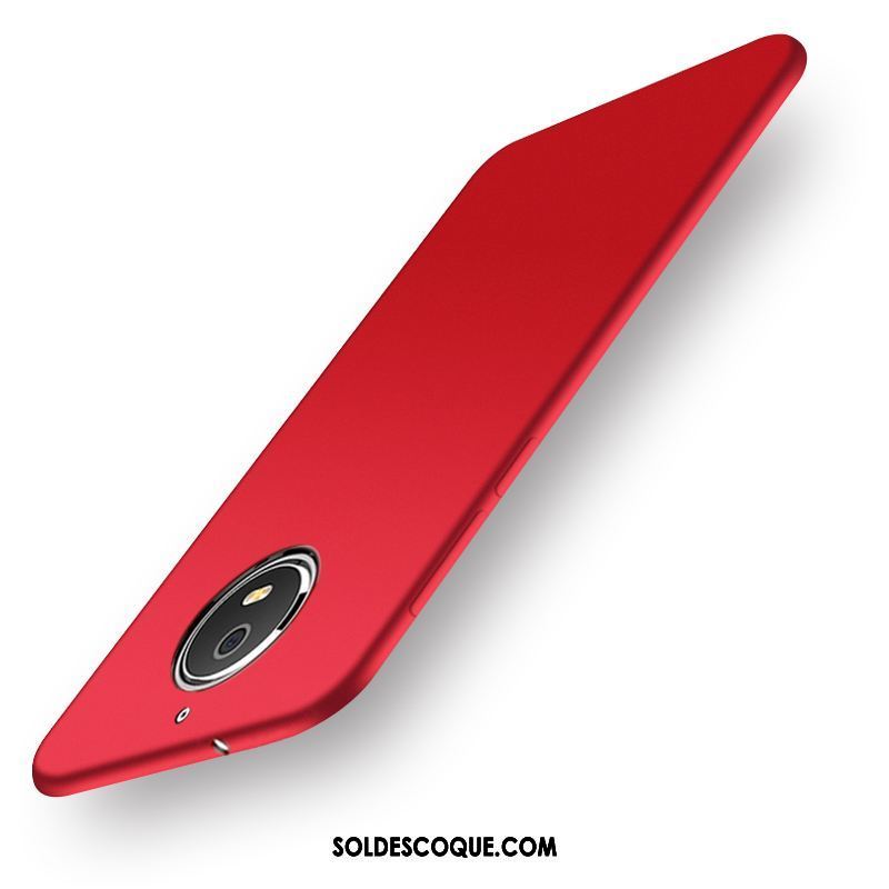 Coque Moto G5s Étui Fluide Doux Téléphone Portable Rouge Incassable Pas Cher