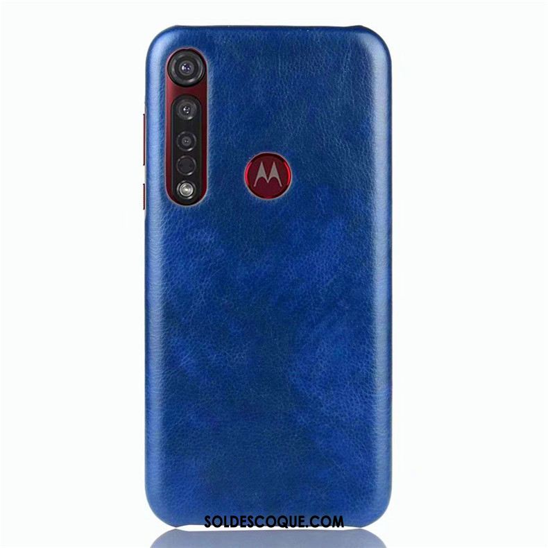 Coque Moto G8 Plus Bleu Protection Incassable Simple Téléphone Portable Pas Cher