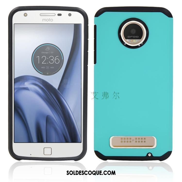 Coque Moto Z2 Play Incassable Téléphone Portable Bleu Vert Étui Soldes