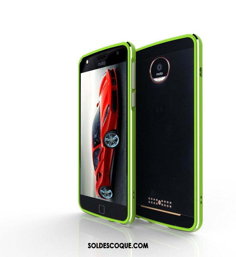 Coque Moto Z2 Play Vert Border Téléphone Portable Incassable Métal En Ligne