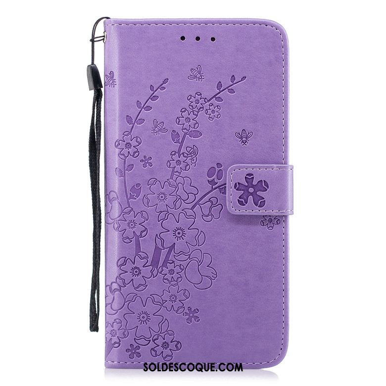 Coque Nokia 5.1 Étui Téléphone Portable Incassable Clamshell Violet Pas Cher