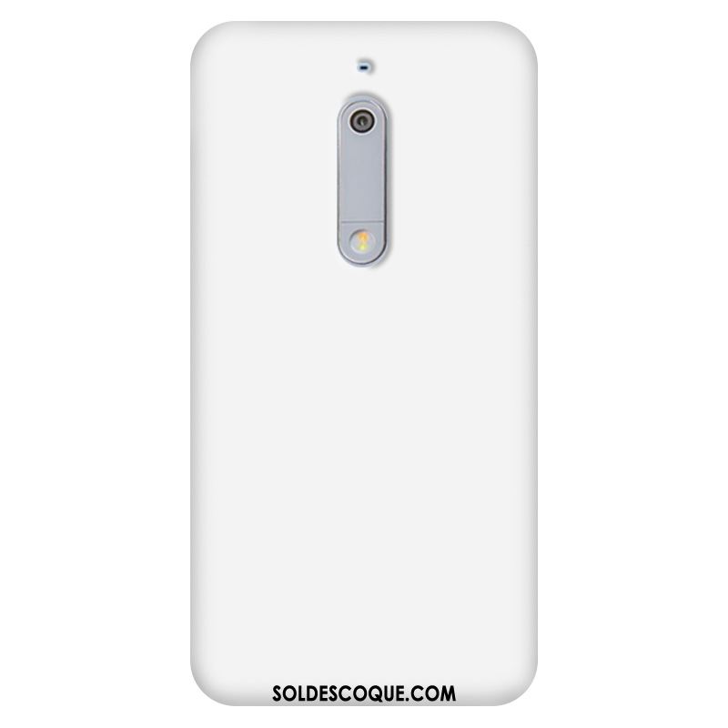 Coque Nokia 5 Délavé En Daim Personnalité Incassable Téléphone Portable Blanc En Ligne