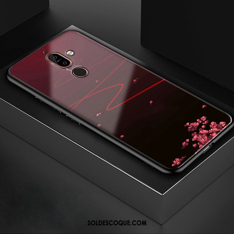 Coque Nokia 7 Plus Incassable Vin Rouge Téléphone Portable Étui Tendance Pas Cher