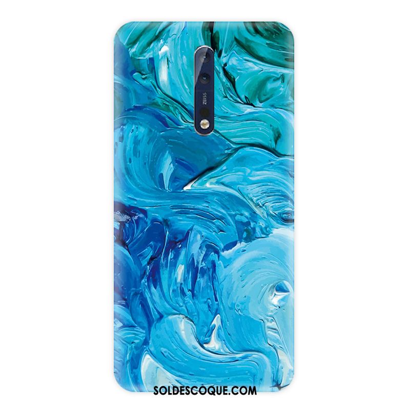 Coque Nokia 8 Bleu Protection Téléphone Portable Incassable Silicone Soldes
