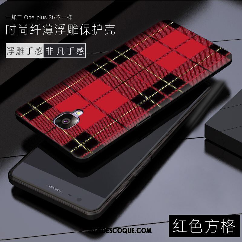 Coque Oneplus 3 Téléphone Portable Protection Rouge Dessin Animé Créatif En Vente