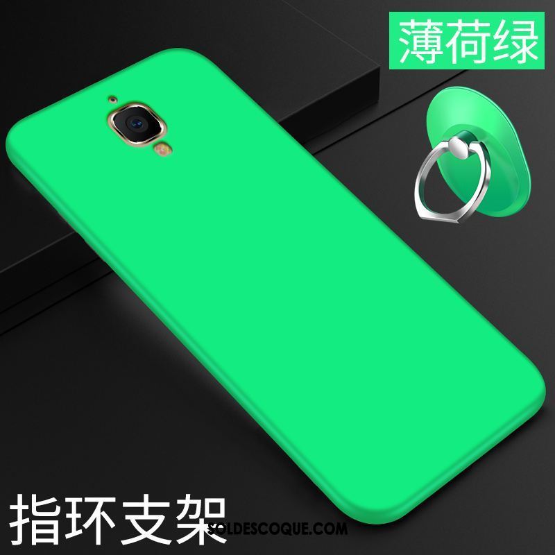 Coque Oneplus 3t Vert Protection Délavé En Daim Fluide Doux Téléphone Portable En Ligne