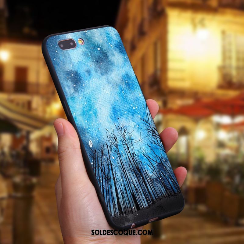 Coque Oneplus 5 Créatif Incassable Bleu Silicone Téléphone Portable Pas Cher