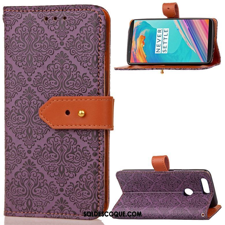Coque Oneplus 5t Téléphone Portable Violet Protection Étui Incassable En Vente