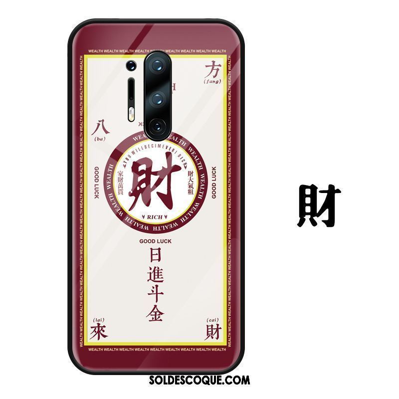 Coque Oneplus 8 Pro Étui Téléphone Portable Style Chinois Rouge Protection En Vente