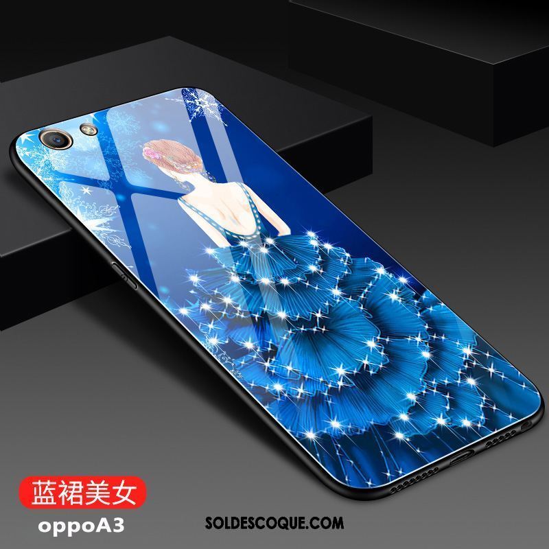 Coque Oppo A3 Bleu Incassable Cool Mode Téléphone Portable Soldes