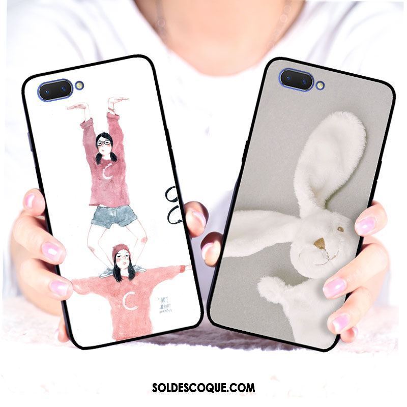Coque Oppo A3s Créatif Personnalité Téléphone Portable Silicone Miroir Soldes