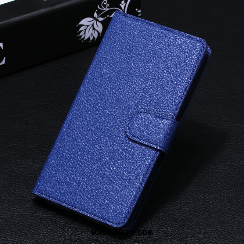 Coque Oppo A5 Bleu Téléphone Portable Clamshell Étui En Cuir Protection En Vente