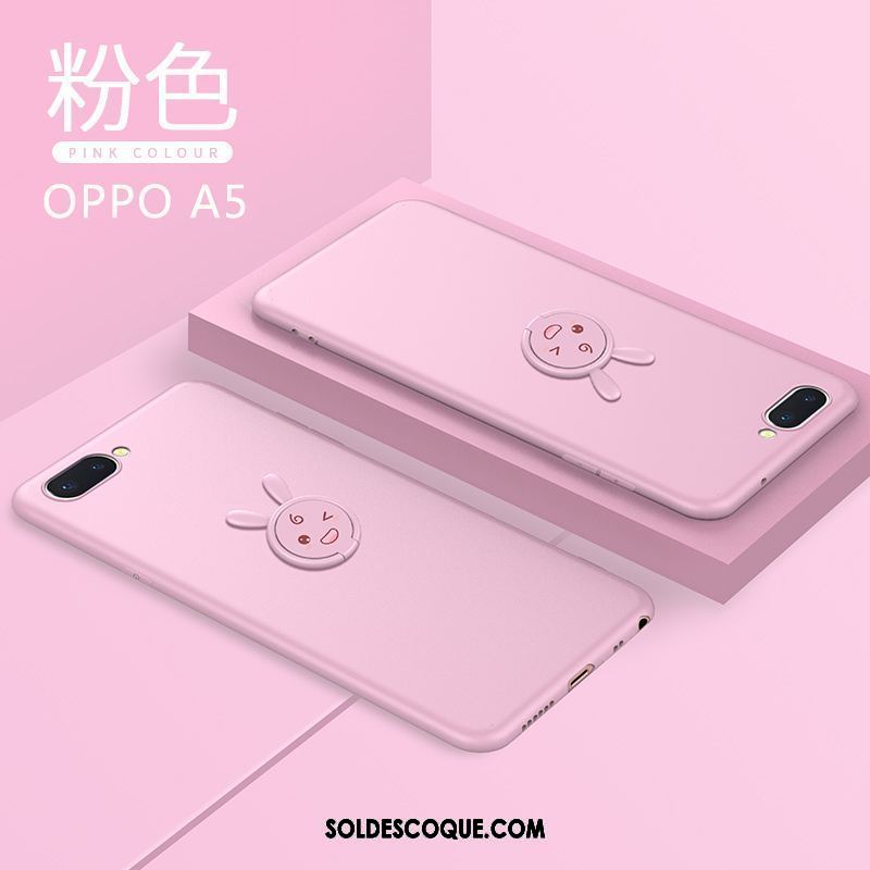 Coque Oppo A5 Téléphone Portable Cou Suspendu Net Rouge Protection Silicone Pas Cher