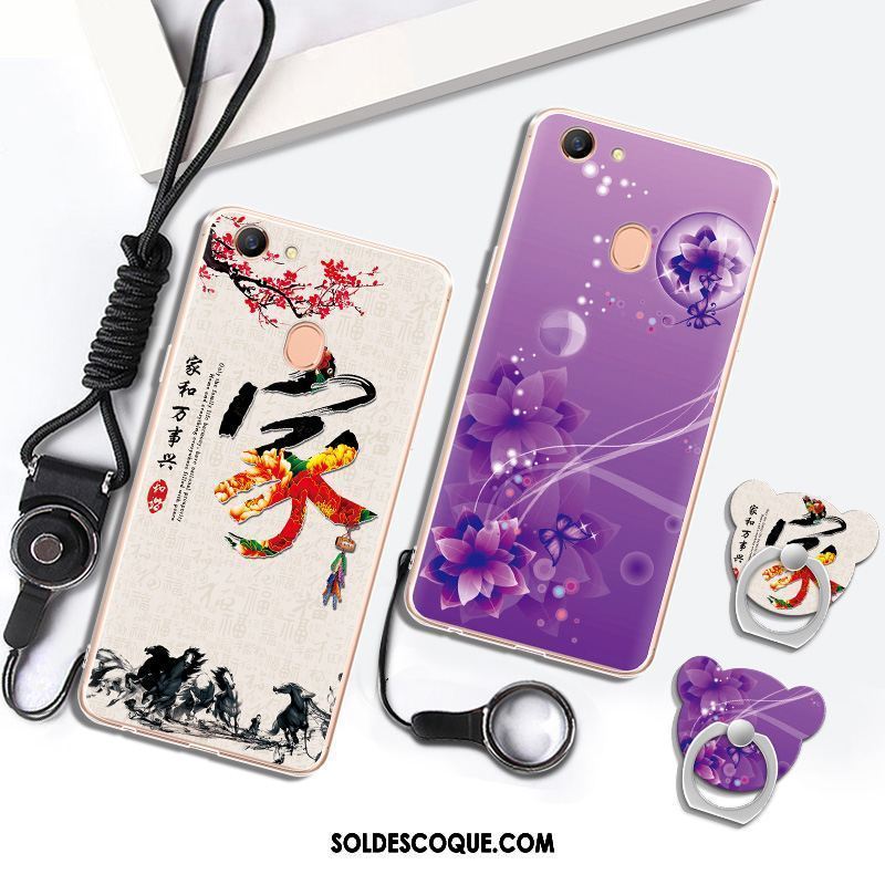 Coque Oppo A73 Incassable Téléphone Portable Violet Fluide Doux Tout Compris Pas Cher