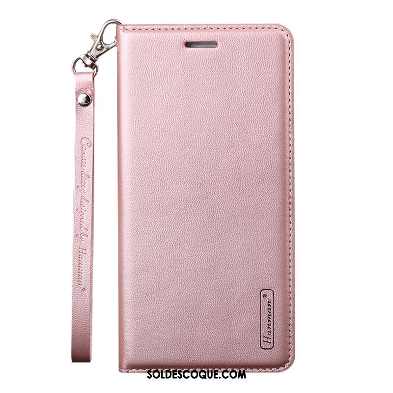 Coque Oppo A91 Carte Étui En Cuir Rose Incassable Téléphone Portable En Vente