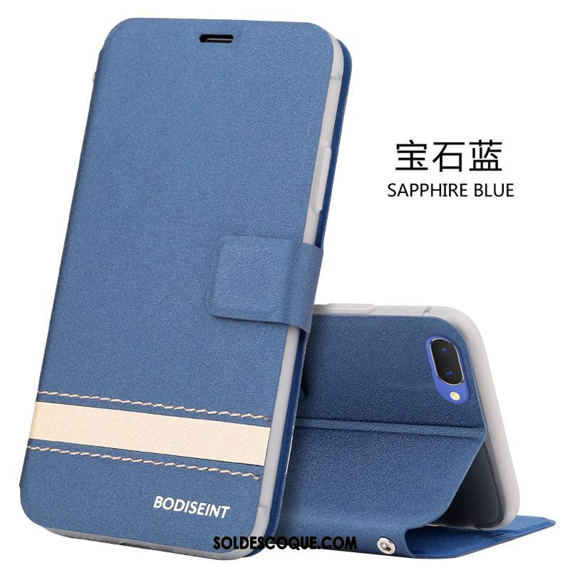 Coque Oppo Ax5 Bleu Téléphone Portable Tout Compris Étui En Cuir Incassable Soldes