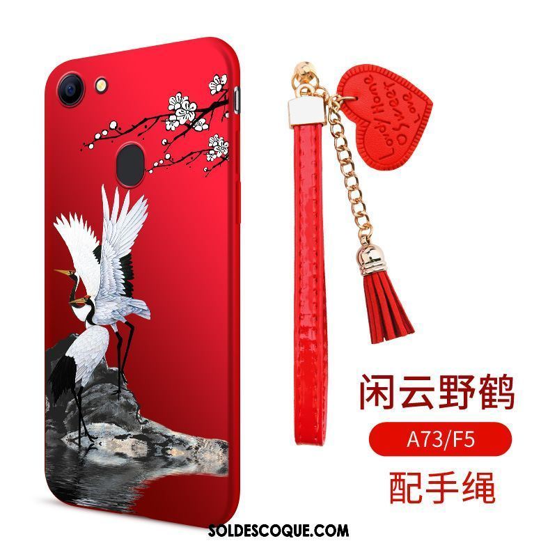 Coque Oppo F5 Étui Téléphone Portable Fleur Protection Oiseau Pas Cher