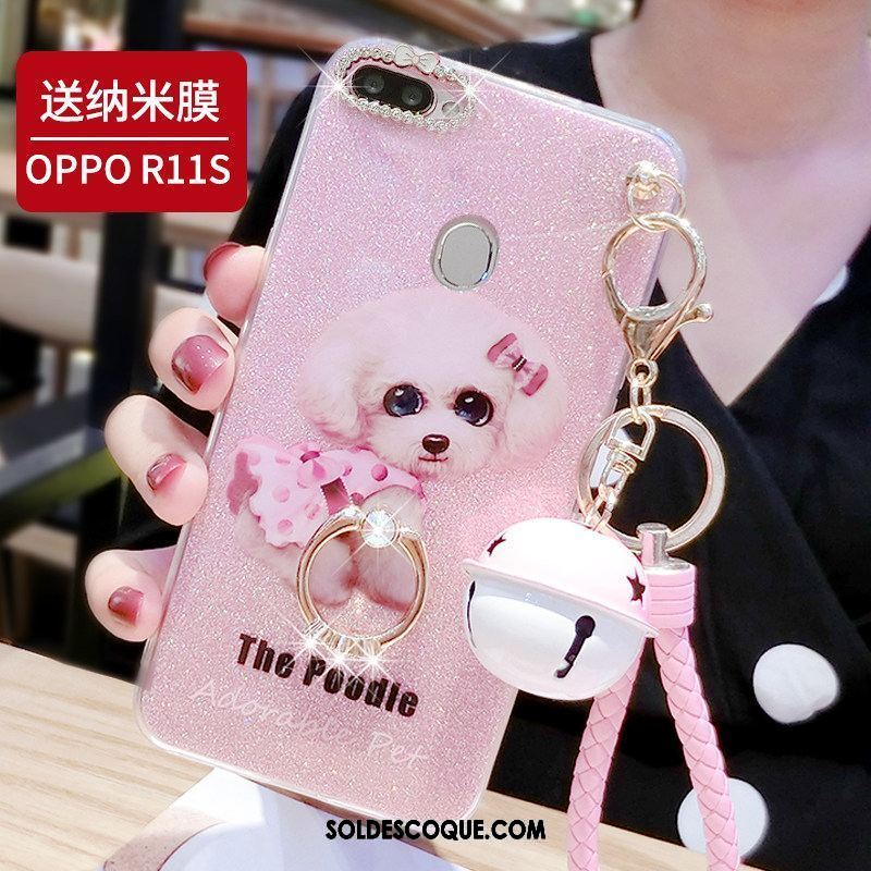 Coque Oppo R11s Téléphone Portable Frais Incassable Rose Net Rouge En Vente