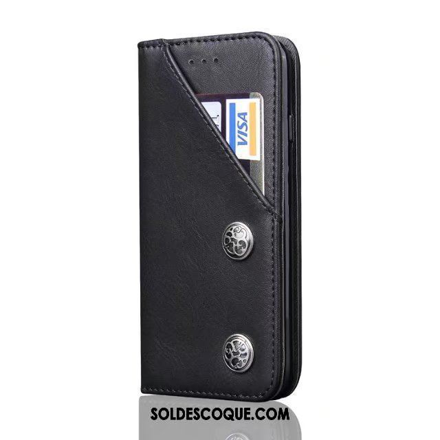 Coque Oppo R15 Pro Noir Téléphone Portable Protection Tout Compris Cuir Véritable Pas Cher