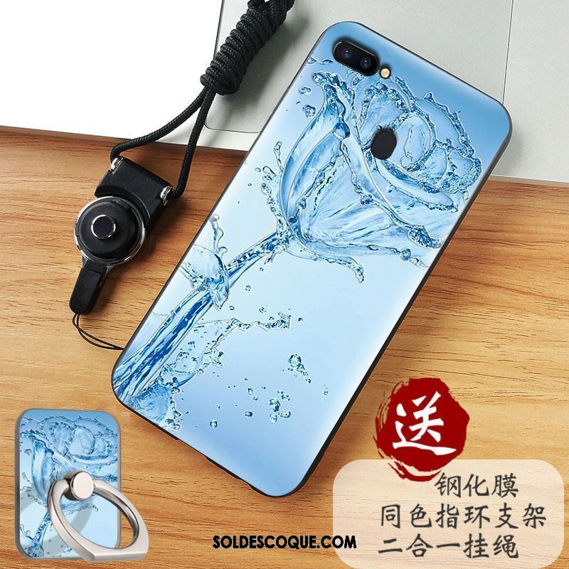 Coque Oppo R15 Pro Téléphone Portable Bleu Protection Étui Membrane Pas Cher