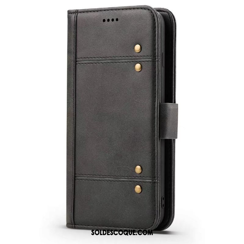 Coque Oppo R17 Noir Étui En Cuir Protection Téléphone Portable Incassable En Ligne