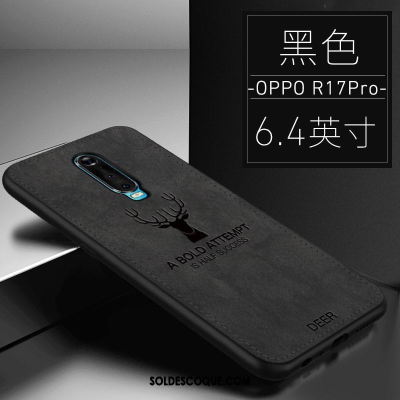 Coque Oppo R17 Pro Noir Téléphone Portable Tendance Difficile Incassable En Vente