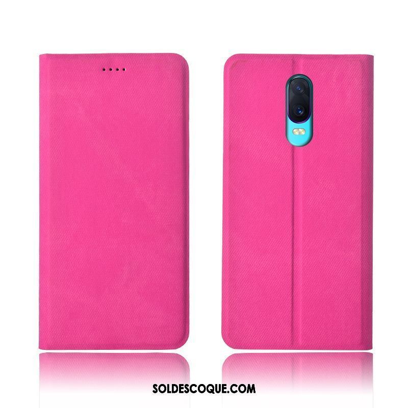 Coque Oppo R17 Téléphone Portable Étui En Cuir Incassable Rouge Denim Soldes