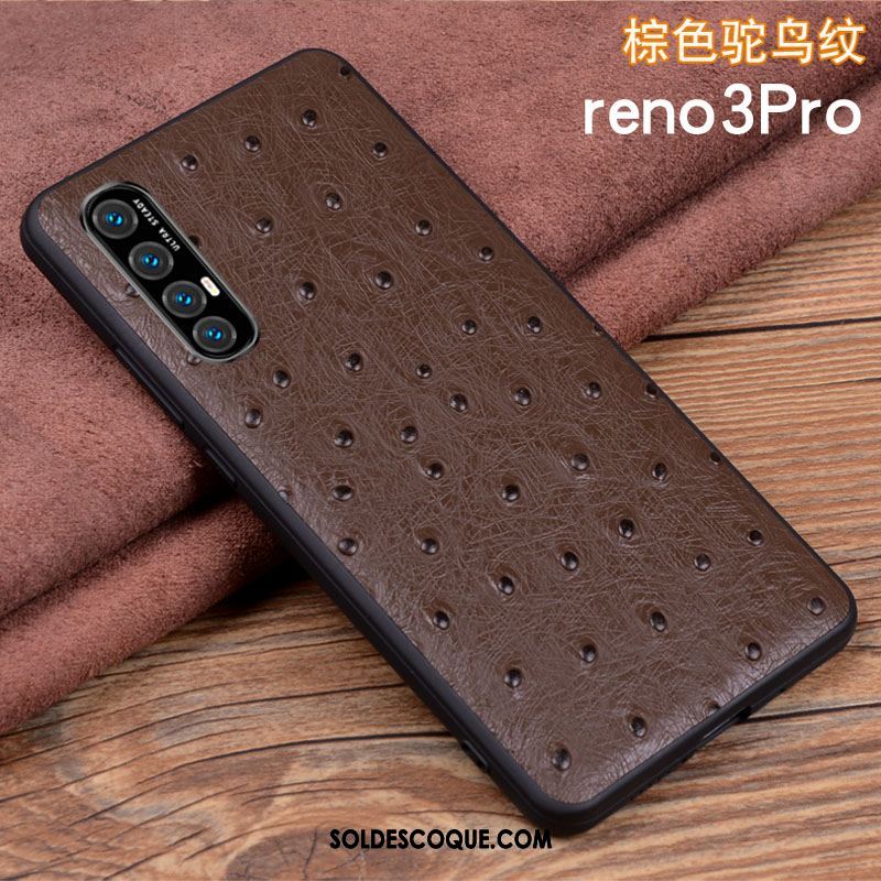 Coque Oppo Reno 3 Pro Tout Compris Légères Net Rouge Téléphone Portable Silicone Pas Cher