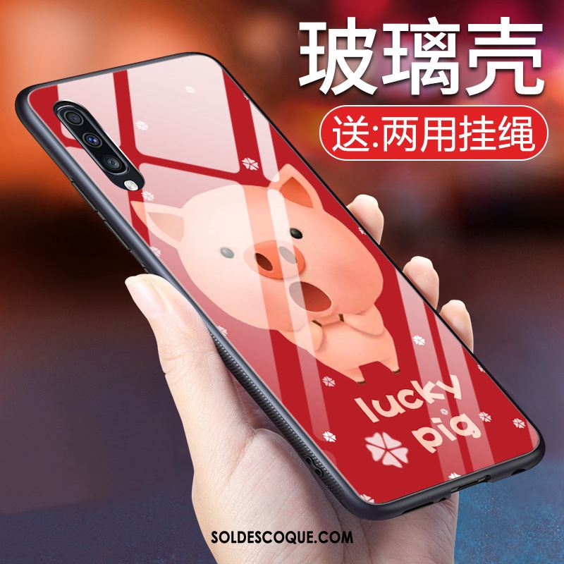 Coque Samsung Galaxy A50 Personnalité Téléphone Portable Fluide Doux Nouveau Rouge Soldes
