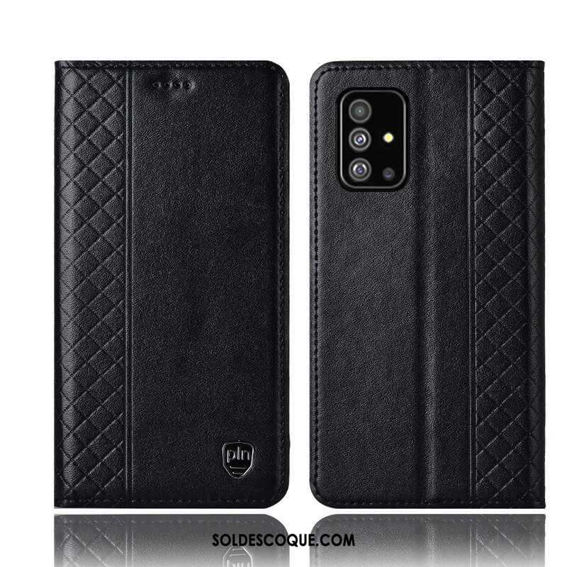 Coque Samsung Galaxy A51 Étoile Noir Tout Compris Téléphone Portable Étui En Cuir Pas Cher