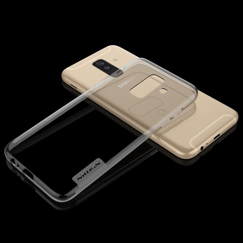 Coque Samsung Galaxy A6+ Silicone Téléphone Portable Transparent Protection Fluide Doux Soldes