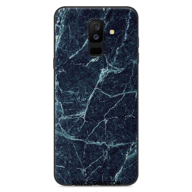 Coque Samsung Galaxy A6+ Téléphone Portable Protection Incassable Bleu Étui Soldes