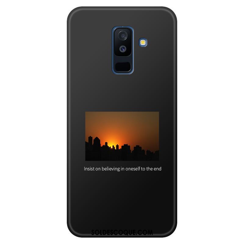 Coque Samsung Galaxy A6 Téléphone Portable Étoile Noir Personnalité Incassable En Vente