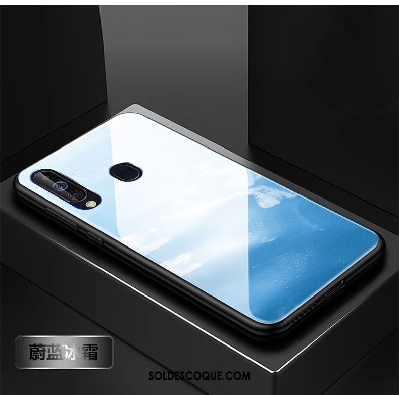 Coque Samsung Galaxy A60 Étui Miroir Bleu Pure Téléphone Portable En Ligne