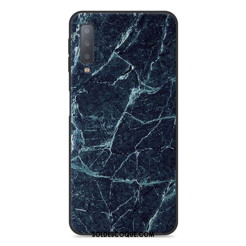 Coque Samsung Galaxy A7 2018 Étoile Téléphone Portable Protection Bleu Étui France