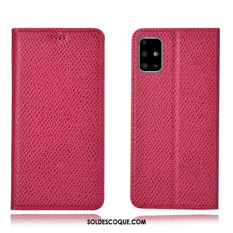 Coque Samsung Galaxy A71 Mesh Étui Protection Téléphone Portable Rouge En Vente