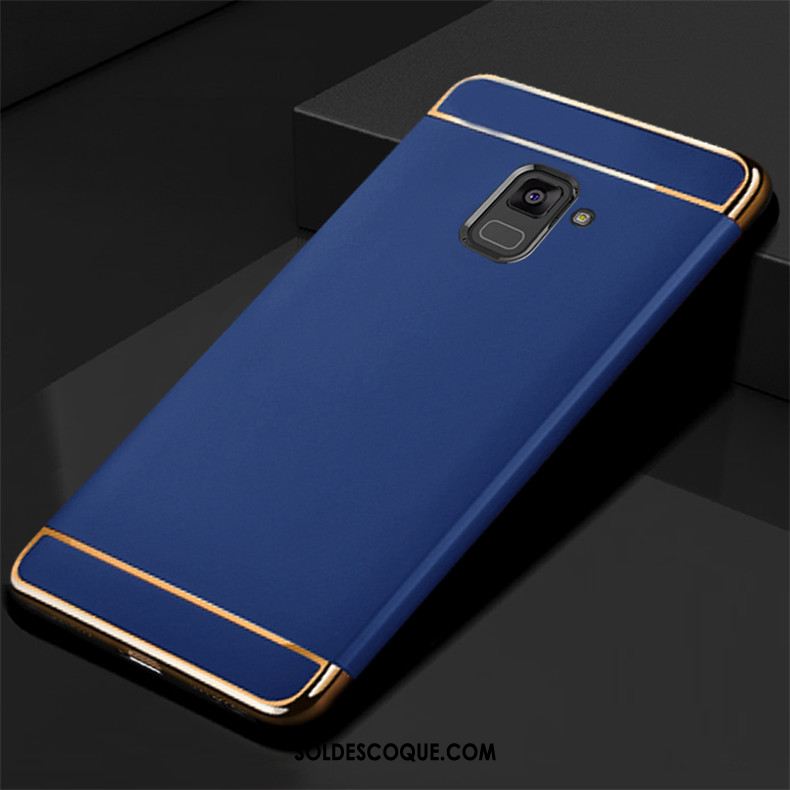 Coque Samsung Galaxy A8 2018 Délavé En Daim Téléphone Portable Étoile Bleu Incassable En Vente