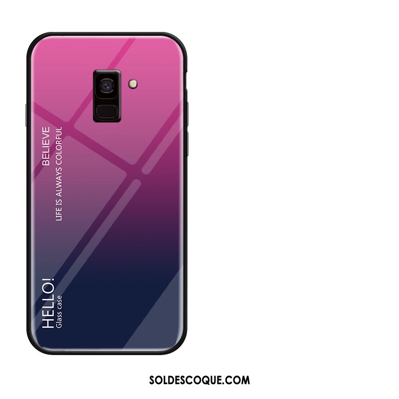 Coque Samsung Galaxy A8 2018 Fluide Doux Téléphone Portable Étui Étoile Membrane En Vente