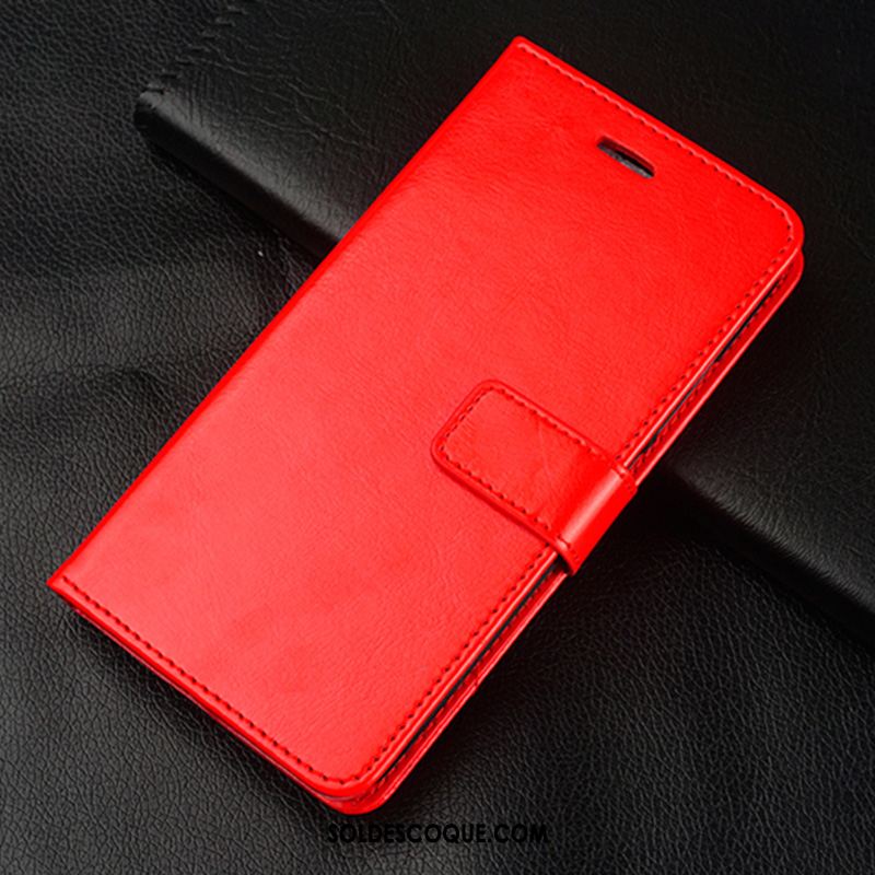 Coque Samsung Galaxy A8 2018 Fluide Doux Étui En Cuir Téléphone Portable Étoile Rouge Pas Cher