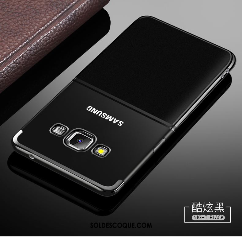 Coque Samsung Galaxy A8 Fluide Doux Noir Téléphone Portable Étui Transparent Housse Soldes
