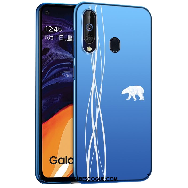 Coque Samsung Galaxy A8s Étoile Créatif Bleu Délavé En Daim Silicone Pas Cher