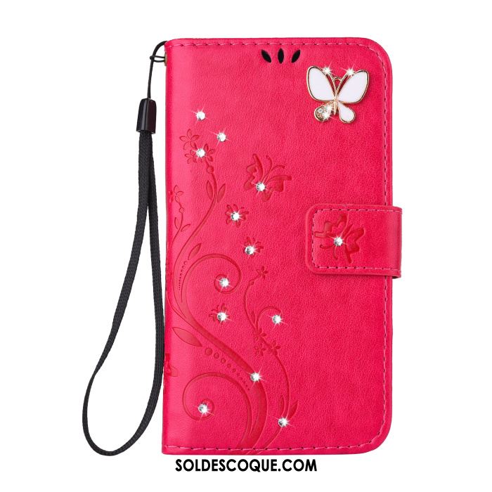 Coque Samsung Galaxy J5 2017 Imprimé Rouge Étoile Téléphone Portable Papillon Pas Cher
