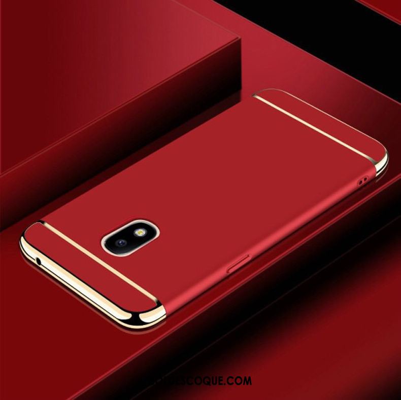 Coque Samsung Galaxy J7 2017 Étui Téléphone Portable Rouge Étoile Protection Housse Pas Cher