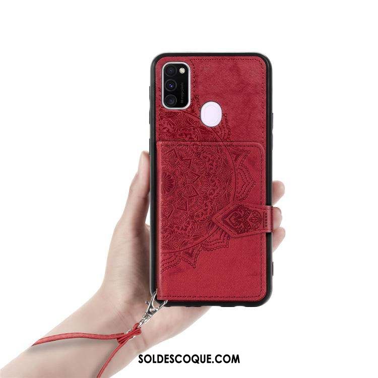 Coque Samsung Galaxy M30s Téléphone Portable Étui Étoile Rouge Modèle Fleurie En Vente